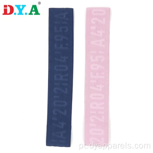 Marcas personalizadas em relevo Wicking Wicking Unissex Headbands